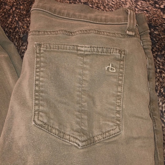Army green rag & bone jeans - Picture 3 of 5